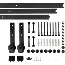 Wyctin - Hofuton 3M Quincaillerie Kit de Rail Suspendu Porte Coulissante, Ensemble Industriel Hardware kit pour Porte Suspendue en Bois Système de