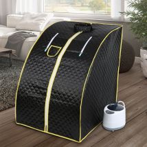 Wyctin - Hofuton Cabine de Sauna Vapeur Sauna Maison Portable Mobile Hammam et Sauna - Noir