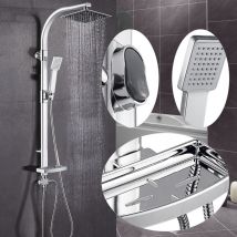 Wyctin - Hofuton Colonne de Douche Kit Set de Douche en Laiton Chromé Solide