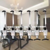 Hofuton Distributeur de Bouteille Boisson Porte Bouteille Support et Doseur Mural 6 Voies Bar Butler