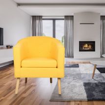 Wyctin - Hofuton Fauteuil scandinave - jaune