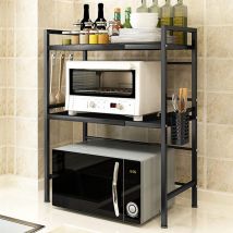 Wyctin - Hofuton Support Extensible pour Four à Micro-Ondes, Support d'étagère de Cuisine Four à Micro-Ondes, Compteur d'économiseur d'espace à 2