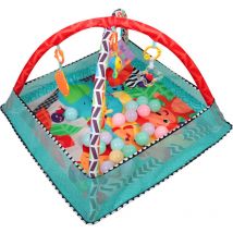 Hofuton Tapis de Jeu More-in-One Ball Pit Fun Bleu
