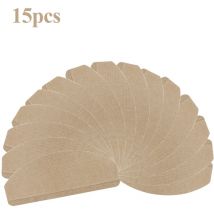 Wyctin - Hofuton Tapis d'escalier Auto-adhésifs, Tapis Anti-dérapant, Résistant, Set de 15, Taille: 65 21 4cm, Couleur: Marron