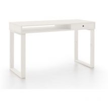 Es Moma Escritorio Oficina Escritorio despacho Madera Maciza Natural Color Blanco Pata u Medidas: 100 cm x 50 cm x 76 cm - Hogar24