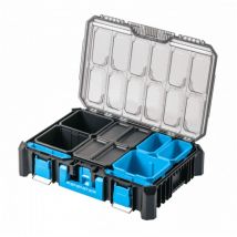 Högert Technik - Organizer of Koffer Hoch HTM HT7G508, Werkzeugkoffer, Werkzeugbox, 5 Funktionsfächer, Feuchtigkeitsschutz, modularer Aufbau
