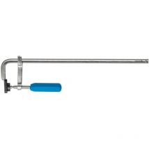 Hogert - Högert Technik - Abrazaderas de carpintero forjadas - Abrazadera 600x120mm - Riel de acero - Placa de presión móvil