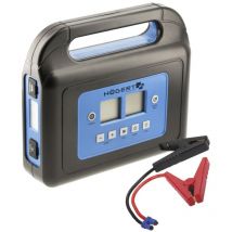 Hogert - Högert Technik - Dispositivo de arranque de 400 a con compresor Arrancador de batería de coche Booster Starter Powerbank Compresor integrado