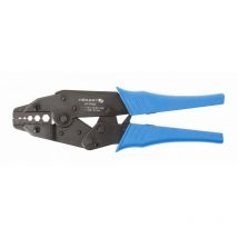Hogert - högert technik Crimpadora koax – 1,0 – 4,5 mm² – con mecanismo de trinquete y ajuste de fuerza de presión – Herramienta de precisión para