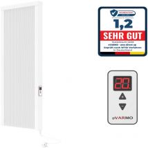 Evarmo - Elektroheizung areo direct up Flächenspeicherheizung 1500 Watt - simples Thermostat - Appsteuerung ohne Zusatzhardware möglich - hohe