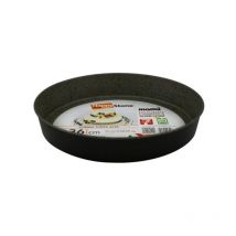 Cosedacasa – Runde Auflaufform 32 cm – Aluminium mit Antihaftbeschichtung – Spülmaschinenfest – Grau