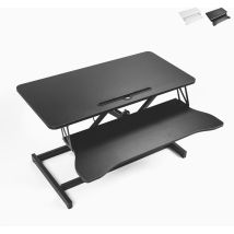 Höhenverstellbarer Desktop-pc-monitorständer Jallo+ - Schwarz