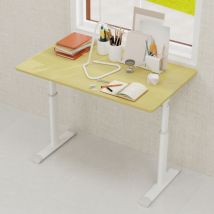 Höhenverstellbarer Schreibtisch Für Kinder & Erwachsene, Holz 100×60×90cm, Vielseitig, Kompakt Für Zuhause/büro