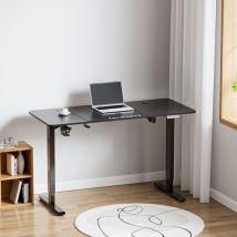 Höhenverstellbarer Tisch Stryn 140x60cm schwarz [ Pro.tec