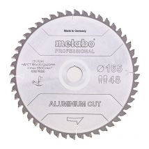 Metabo - Lame de scie circulaire D165xÉpaisseur 1,2xAlésage 20mm fz/tr z. 48 angle de coupe 5 degrés