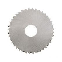 Hoja de sierra circular de metales de acero de corte rápido, din 1838-C, diente redondeada,con préescultor y reescultor dentado vago, ø j15 : 125 mm