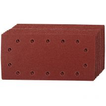 Silverline - Hojas de lija perforadas autoadherentes, 115 x 230 mm, 10 pzas Grano 60