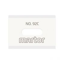 Hoja de cerámica n. ° 92C L.26mm An.18.5mm S.0.5mm 2 piezas / tarjeta Martor