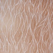 Holden Decor - Mora Feather Wallpaper Statement Dusky Pink Rose Gold Metallic