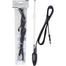 Holm-Einschub Antenne – 97 cm – 2,1 m Kabel – 150 Ohm – Schwarz