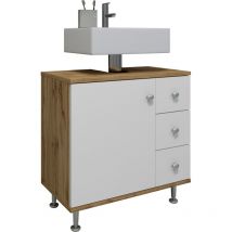 Materiauxbrico.com - Holz Badunterschrank Schublade Nilosi m