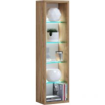 VCM Regal für 85 CDs oder 30 DVDs – 4 variable Einlegeböden – Holzstruktur-Nachbildung – Maße 77 x 21 x 14 cm