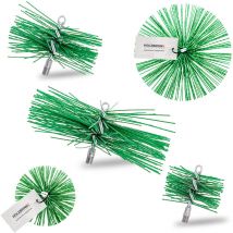 Hérisson de ramonage pour cheminée et poèle 275 mm brosse de nettoyage synthétique M12, 1 pc - Holzbrink
