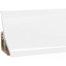 Holzbrink - Profil d'étanchéité pour plan de travail, joint cuisine, profil décoratif, plinthe cuisine, Matériel pvc, couleur : Blanc, 23x23 mm 150 cm