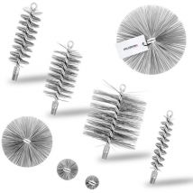 Holzbrink - Heizkesselbürste Ofenrohrbürste Kesselbürste zur Heizkesselreinigung M12, Besengröße 250 mm, 1 Stück