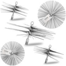 Holzbrink - Kaminbesen für Schornsteinreinigung Ofenrohrbürste 200mm, Schornsteinbesen aus Federstahl M12, 1 Stück