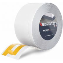Plinthe Souple Auto-Adhésive Blanche Plinthe Cassée pvc, 100x25 mm, 25 m - Holzbrink