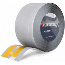HOLZBRINK Plinthe Souple Auto-Adhésive Grise Plinthe Cassée PVC, 100x25 mm, 10 m