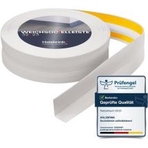 Holzbrink Weichsockelleiste Selbstklebend Pvc 32x23mm, 75 M (3x25m) Küchenleiste Arbeitsplatte Abschlussleiste Selbstklebend Für Badezimmer Farbe: 