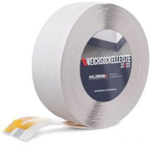 Weichsockelleiste selbstklebend pvc 32x23mm, 25 m Küchenleiste Arbeitsplatte Abschlussleiste selbstklebend für Badezimmer Farbe: Birke - Holzbrink