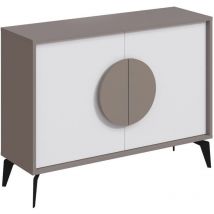 Holzbuffet "gora" - 110 X 36 X 82 Cm - Leichtes Mokka
