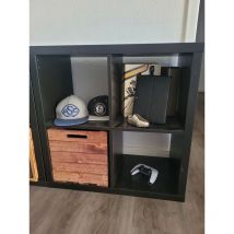 Holzkiste Vintage Ocker Regalkiste Holzbox passend für Kallax und Expeditregale