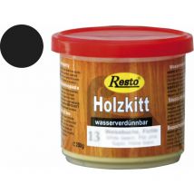 Holzkitt ReparaturpasteSpachtelmasse lackierbar Buche schwarz 200g - Resto