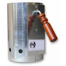 Mille - Holzkohle und Brikett Anzünder für Grills, Flammenstarter mit Schutzgriff h 30 cm