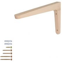 Holzkonsole 250mm x 150mm Montagewinkel Buche Regalträger Wandkonsole Hartholz