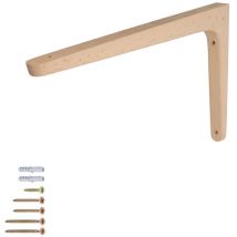 Holzkonsole 300mm x 200mm Montagewinkel Buche Regalträger Wandkonsole Hartholz