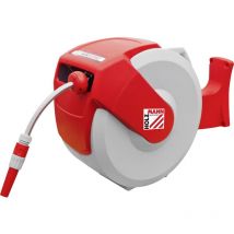 Maschinen WSR20PRO 9.5 mm 20 m 1/2 Zoll 1 St. Rot, Grau Gartenschlauchaufroller - Holzmann