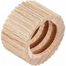 Mutter rund geriffelt 20x12mm, Gewinde 15mm