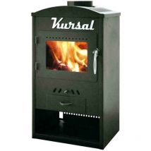 Holzofen 'Kursal' 6 kw aus lackiertem Stahl h 78 cm