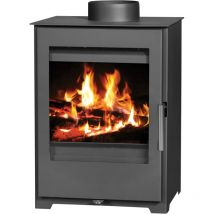 V05 - Holzofen Parma Sl – 5 Kw – Energieklasse A – Kompaktes Design – Stahlverkleidung – Rauchrohr Ø150 Mm