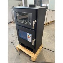 Holzofen Verso F Inox – 9 Kw – Mit Backfach Aus Edelstahl Für Traditionelles Kochen – Energieklasse A