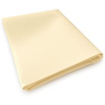 Tecplast - Holzplane ohne Ösen 3x3 m Elfenbein - 10 Jahre Garantie XP640BO - Wasserdichte PVC-Plane - Made in France
