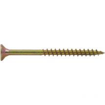Holzschraube mit Teilgewinde - Senkkopf - Pozidrive-Aufnahme - Bichromatiert 4.5x60 - Packung mit 250 Stück