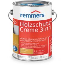Remmers Holzschutz-Creme 3in1 eiche hell, 2,5 Liter, tropffreie Holzlasur für aussen, 3facher Holzschutz mit Imprägnierung + Grundierung + Lasur