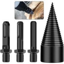Keyoung - Bohrkegel Holzspalter 45mm, Schraube Kegel Holz für Bohrmaschine Stufenbohrer Holzschneider Stahl Kegelbohrer Hochgeschwindigkeits