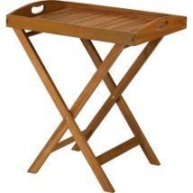 Holztisch mit abnehmbarem Serviertablett, 60 cm